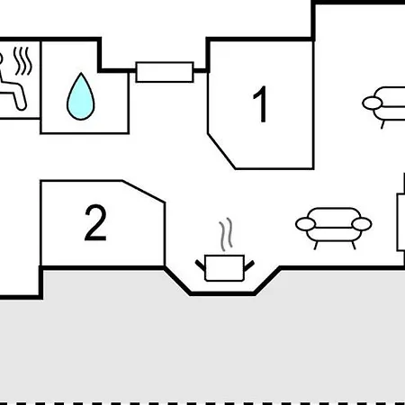 Beautiful In Bjert With Sauna Hébergement de vacances Binderup Strand